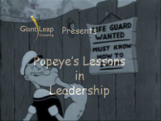 Popeye s Lessons in Leadership !