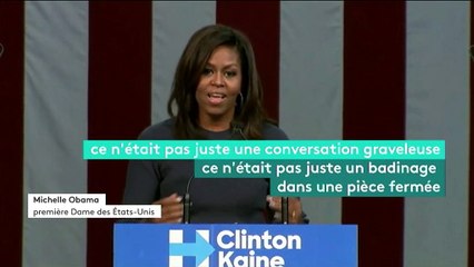 Etats-Unis : Michelle Obama qualifie Donald Trump de "prédateur sexuel"
