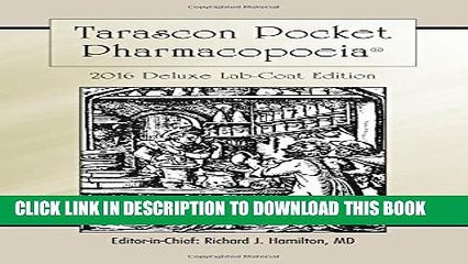 [PDF] Tarascon Pocket Pharmacopoeia 2016 Deluxe Lab-Coat Edition Full Online