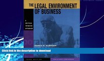 FAVORITE BOOK  The Legal Environment of Business: A Critical Thinking Approach  PDF ONLINE