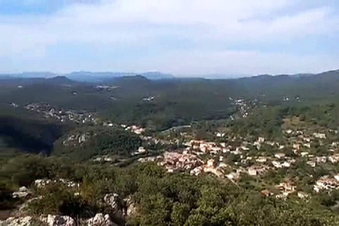 Panorama Cévennes - Saint Jean du Pin /  Depuis Saint Germain de Montaigu / Relais antennes Télévision (360m)