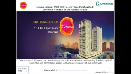 Descargar video: L'Amour Larkins - Luxurious Apartments/Flats in Thane Mumbai for Sale