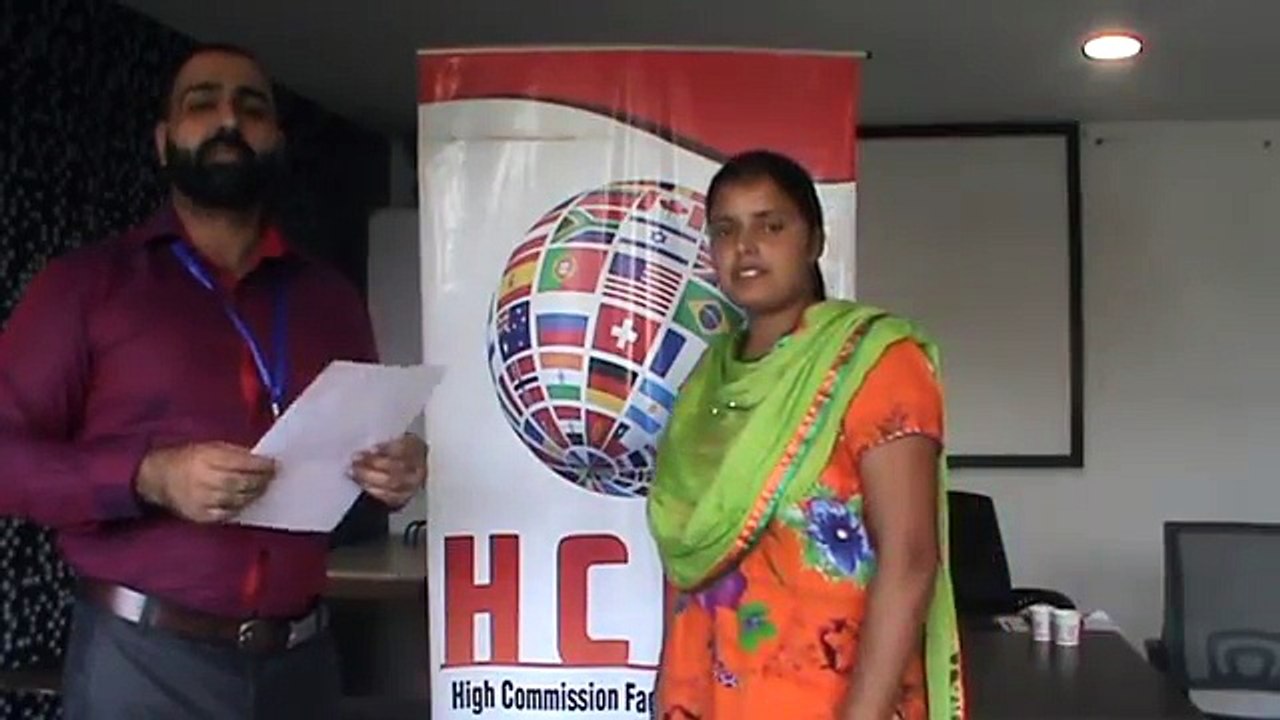 HCFS Immigration Chandigarh | Rajveer Kaur Malhi Visa Testimonial | Best immigration Consultant