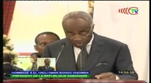 Discours épique du 1er Ministre Gabonais en juin 2009 à la mort de feu Président Omar Bongo Ondimba