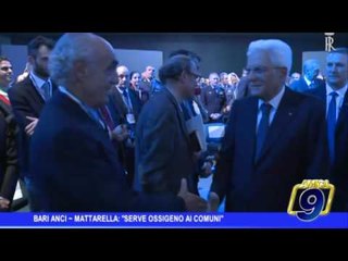 Bari | Anci,  Mattarella: "Serve ossigeno per i Comuni"