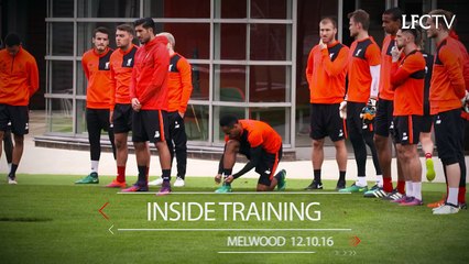 Training session from Melwood Pre Liverpool v Manchester United 16/17