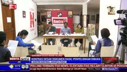 Download Video: KontraS Tuntut Kemensesneg Cari Dokumen TPF Munir