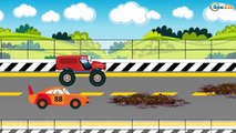 Cartoons for children - The Big Race with Monster Truck and Racing Cars in the City of Cars