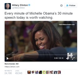 CRAZY REACTIONS ABOUT Michelle Obama's Trump speech for 'sexually assaulting women' (Twitter)