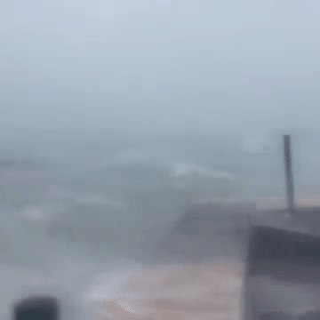 Hinson's Island Dock Rocked by Hurricane Nicole