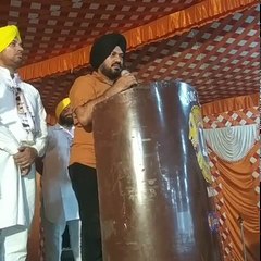 AAP Punjab Convener Gurpreet Ghuggi addresses "Vote Jodo Jhadu Nal" Janasabha at Nabha.