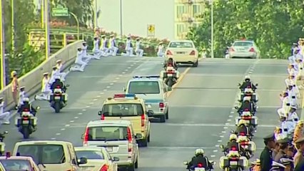 Thai king Bhumibol Adulyadej's funeral procession