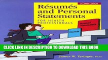 [Read PDF] Resumes and Personal Statements for Health Professionals Download Free
