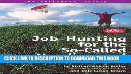 [Read PDF] Job-Hunting for the So-Called Handicapped or People Who Have Disabilities Download Free