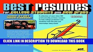 [Read PDF] Best Resumes for College Students and New Grads (Best Resumes for College Students