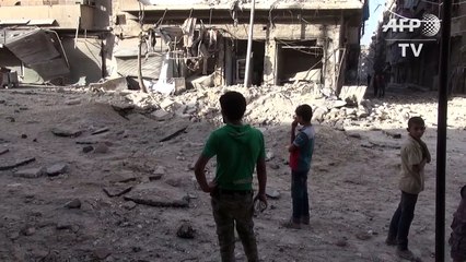 Alep: bombardements sur le quartier de Tariq el-Bab
