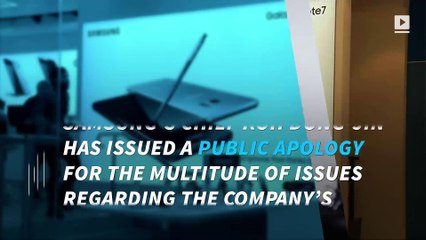 Samsung Electronics apologizes for Note 7 fiasco