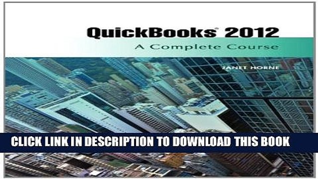 [PDF] QuickBooks 2012: A Complete Course (13th Edition) Popular Colection