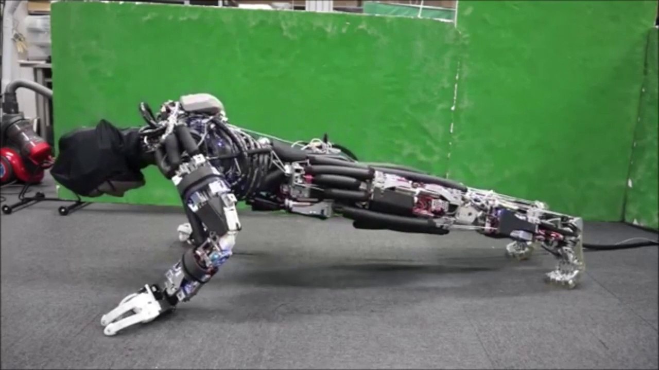 Kengoro le Robot qui sait faire des pompes, et qui transpire!!