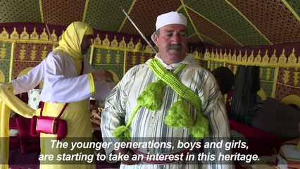 Tradition, art blend in Morocco 'tbourida' cavalry charges