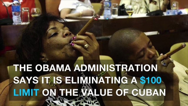 US removes limits on bringing in Cuban rum, cigars