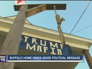 Buffalo home sends mixed political message