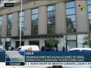 Chile: rechazan acciones de Israel contra flotilla humanitaria