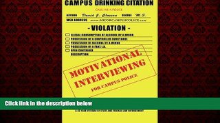 Free [PDF] Downlaod  Motivational Interviewing for Campus Police  BOOK ONLINE