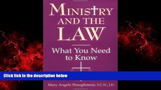 READ book  Ministry and the Law: What You Need to Know  FREE BOOOK ONLINE