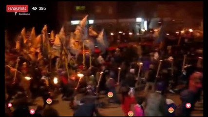 14 октября 2016 года: "АЗОВ" провел в Киеве факельное шествие.