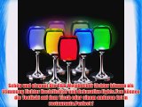 Paragala Elegante Wiederaufladbare LED Tee Licht Romantische Multicolor Rotwein Glas Lampen