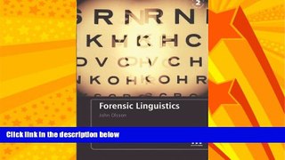 READ book  Forensic Linguistics: Second Edition: An Introduction To Language, Crime and the Law