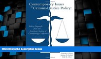 Big Deals  Contemporary Issues in Criminal Justice Policy  Full Read Best Seller