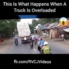 This is what it ll happen if you overload the truck