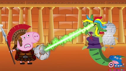 Peppa pig Español Makeup ! Peppa Pig Medusa Song Nursery Rhymes Love Story Parody new episodes