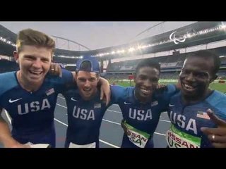 Athletics | Men's 4x100m - T42-47 Final | Rio 2016 Paralympic Games