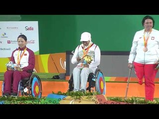 Women's Individual Recurve - Open, Medl lCeremony at Rio 2016 Paralympics