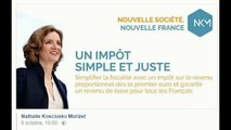 Premier débat primaire de la droite. Sur les impôts. Baisser de 100 milliardsNathalie Kosciusko Moriz