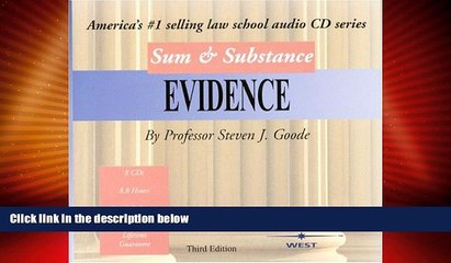 Must Have PDF  Sum   Substance: Evidence (Sum   Substance CD)  Best Seller Books Most Wanted