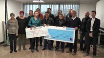 Hautes-Alpes : Remise de chèques pour des entrepreneurs de l'embrunais-savinois