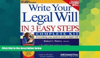 READ FULL  Write Your Legal Will in 3 Easy Steps - US: Everything you need to write a legal will