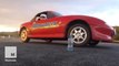 Teen stunt driver masters donuts, and bottle flips