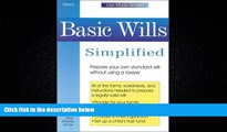 Big Deals  Basic Wills Simplified (Law Made Simple)  Full Ebooks Best Seller