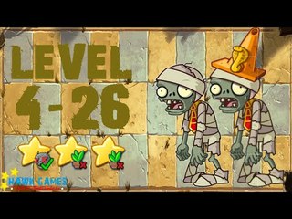 [v1.0.81+] Plants vs. Zombies: All Stars - Ancient Egypt Level 4-26 [4K 60FPS]