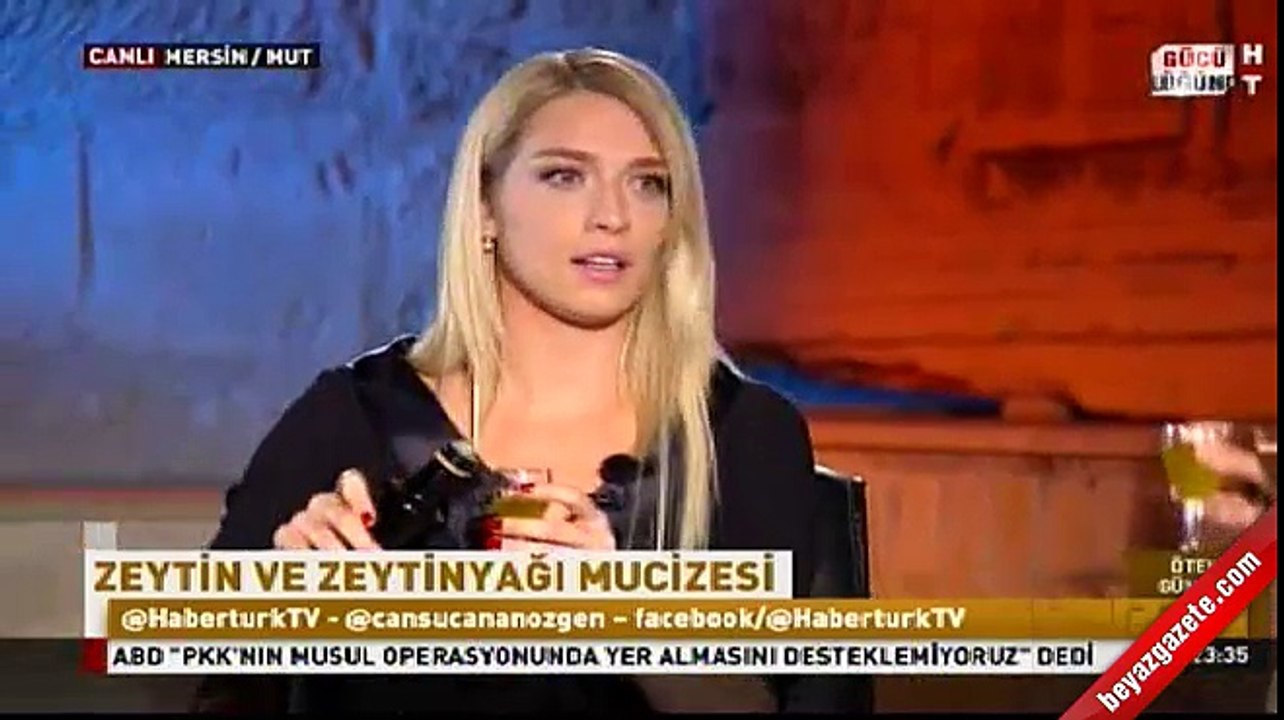 Canan Karatay sunucuya zorla zeytinyağı içirdi