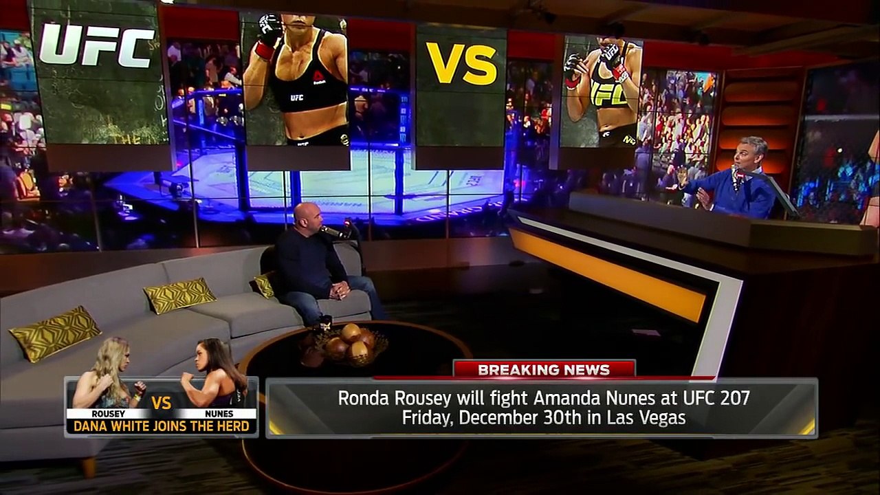 Dana White in studio to talk Ronda Rousey, Conor McGregor and more - 'The Herd' (FULL INTERIVEW)
