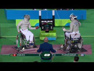 Wheelchair Fencing | Men's Individual Sabre Cat A | CHAN v PYLARINOS | Rio 2016 Paralympic Games HD