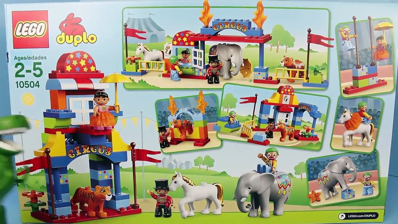 Toy Story Rex Dinosaur with Duplo Lego Circus Legos Elephant, Lego Tiger Attack by ToysReviewToys