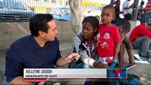 Fijate como viven los haitianos en mexico tijuana esperando para cruzar la frontera para USA