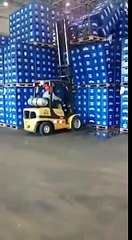 Epic Forklift Beer Fail